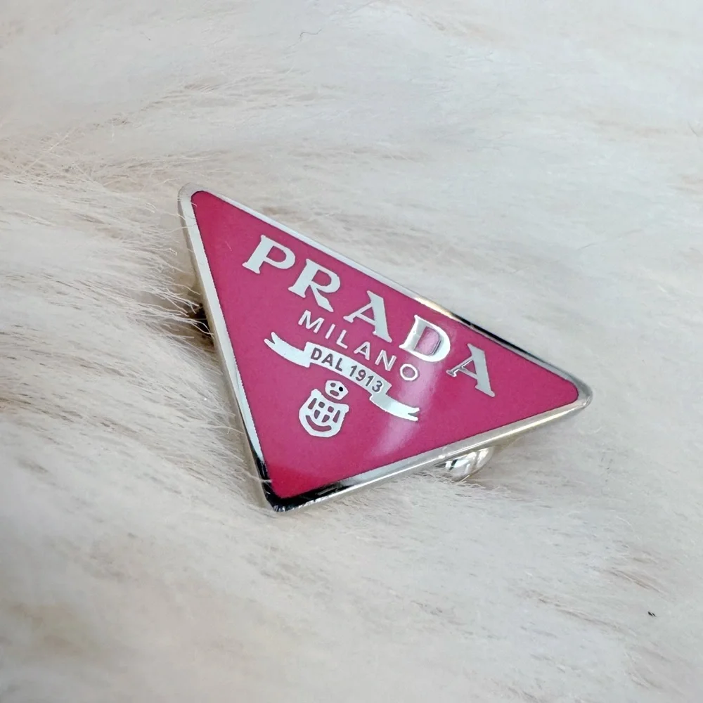 Prada Enamel Symbole Single Clip-On Earring - Picture 2 of 10